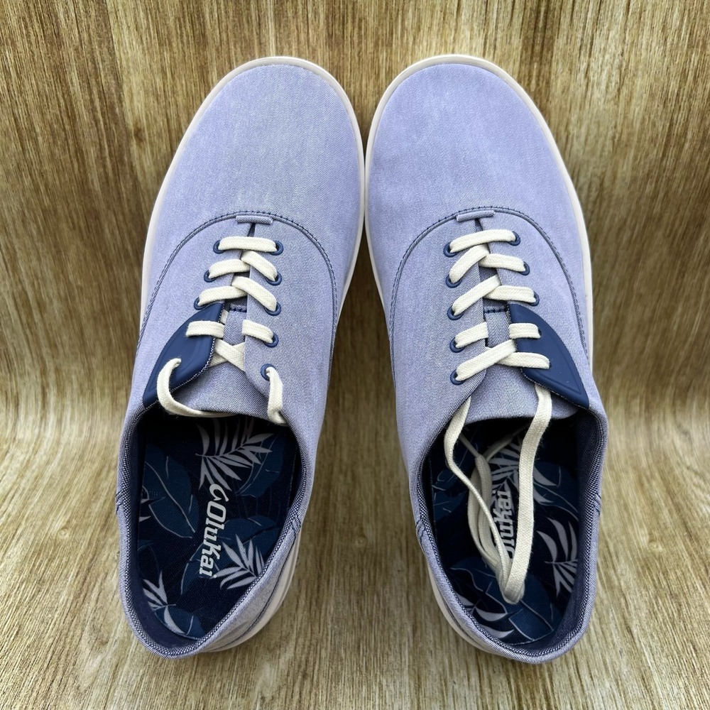 OluKai Tradewind Men's Size 8 Blue Canvas Casual Lace Up Sneakers Shoes NEW - Picture 6 of 10
